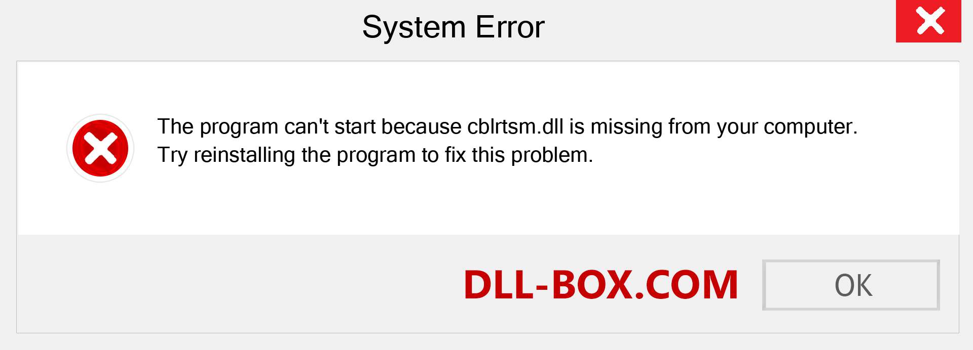  cblrtsm.dll file is missing?. Download for Windows 7, 8, 10 - Fix  cblrtsm dll Missing Error on Windows, photos, images